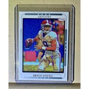 Bryce Young 2023 SAGE NFL Artistry Football #17 Card